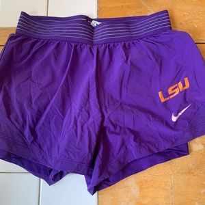 Nike Dri-Fit LSU Purple Shorts